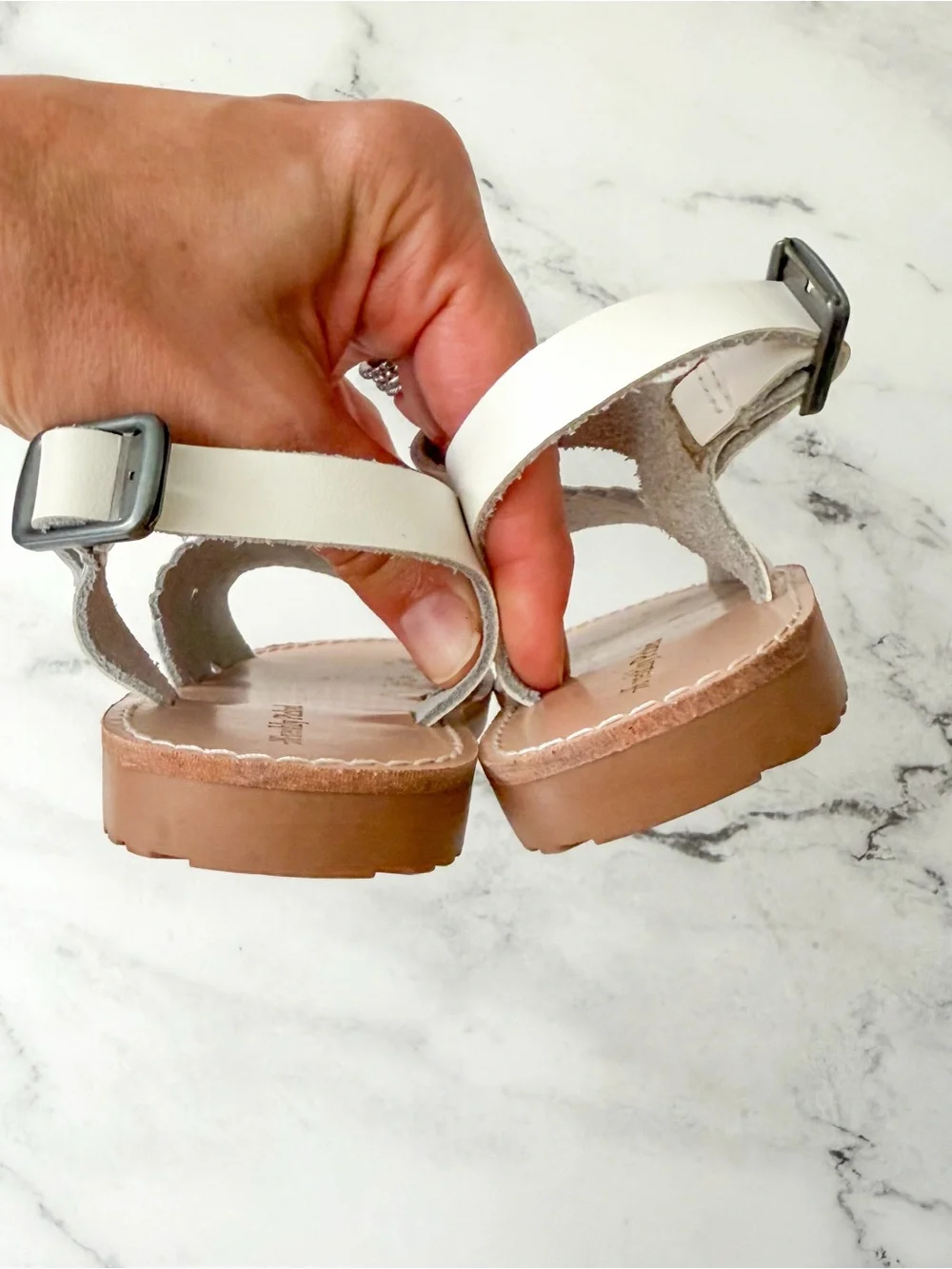 Freshly Picked Laguna White Leather Sandals